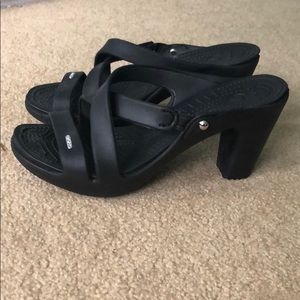 Women’s Crocs Cyprus IV open toe high heel sandal